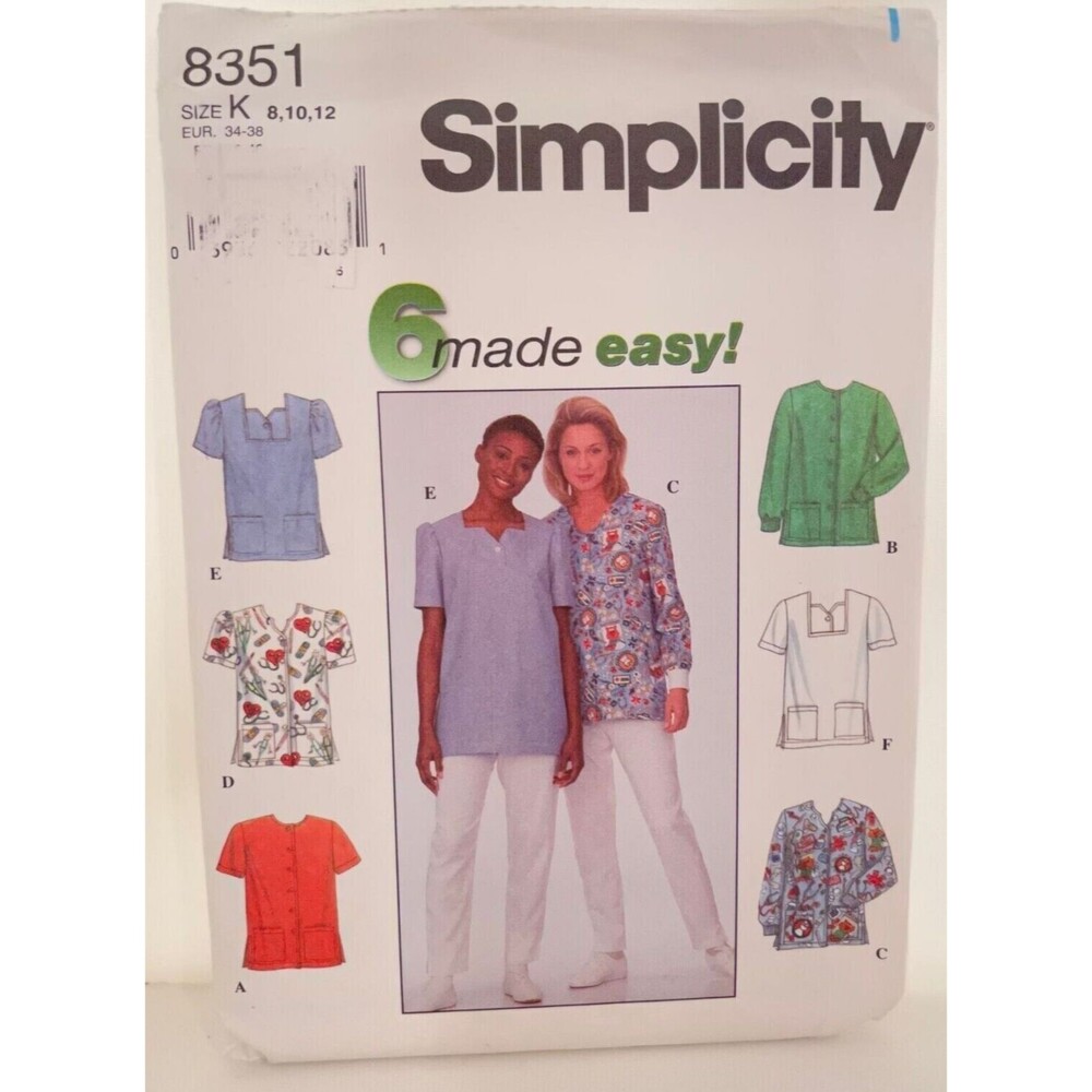 #8351 Simplicity Misses Top Sewing Pattern Size 8-12